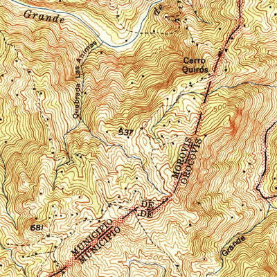 United States Geological Survey Central La Plata, PR (1946, 30000-Scale) digital map