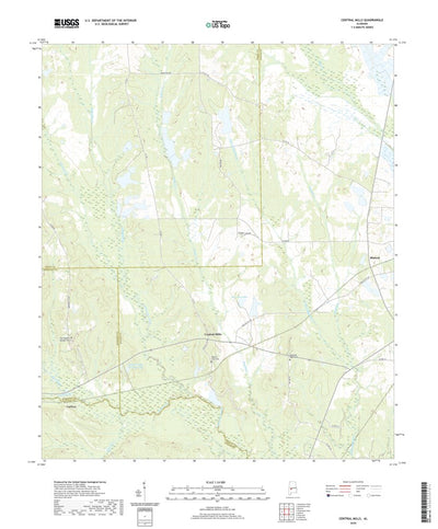 United States Geological Survey Central Mills, AL (2020, 24000-Scale) digital map