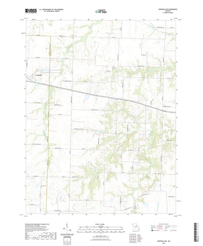 United States Geological Survey Centralia NE, MO (2021, 24000-Scale) digital map