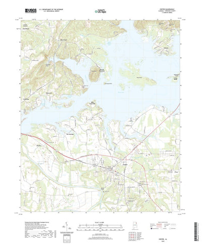 United States Geological Survey Centre, AL (2020, 24000-Scale) digital map