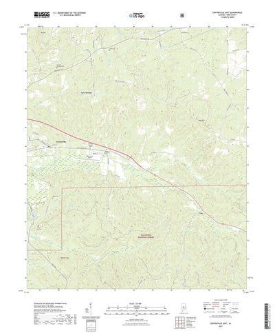 United States Geological Survey Centreville East, AL (2021, 24000-Scale) digital map