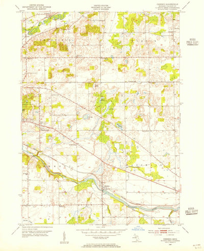 United States Geological Survey Ceresco, MI (1947, 24000-Scale) digital map
