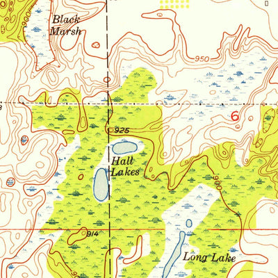 United States Geological Survey Ceresco, MI (1947, 24000-Scale) digital map