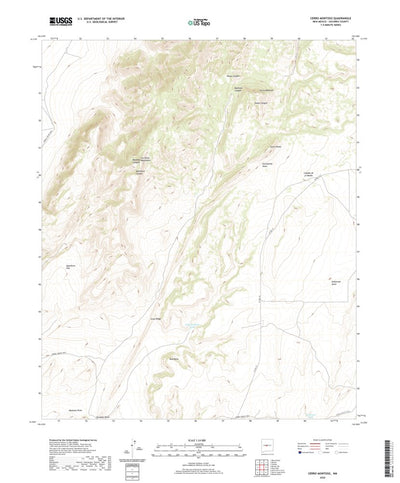 United States Geological Survey Cerro Montoso, NM (2020, 24000-Scale) digital map