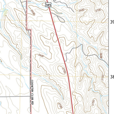 United States Geological Survey Chadron West, NE (2021, 24000-Scale) digital map