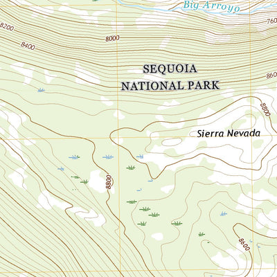 United States Geological Survey Chagoopa Falls, CA (2021, 24000-Scale) digital map