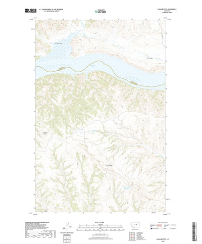 United States Geological Survey Chain Buttes, MT (2020, 24000-Scale) digital map