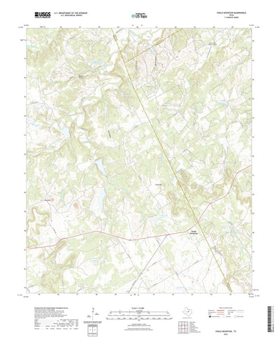 United States Geological Survey Chalk Mountain, TX (2022, 24000-Scale) digital map