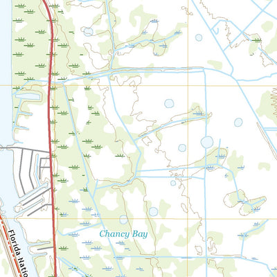 United States Geological Survey Chancy Bay, FL (2021, 24000-Scale) digital map
