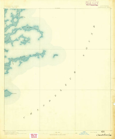 United States Geological Survey Chandeleur, LA (1893, 62500-Scale) digital map