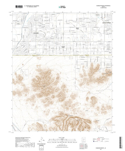 United States Geological Survey Chandler Heights, AZ (2021, 24000-Scale) digital map