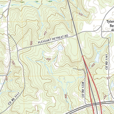United States Geological Survey Chandler, TX (2022, 24000-Scale) digital map