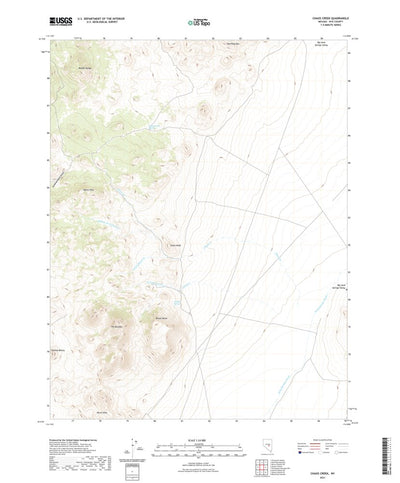 United States Geological Survey Chaos Creek, NV (2021, 24000-Scale) digital map