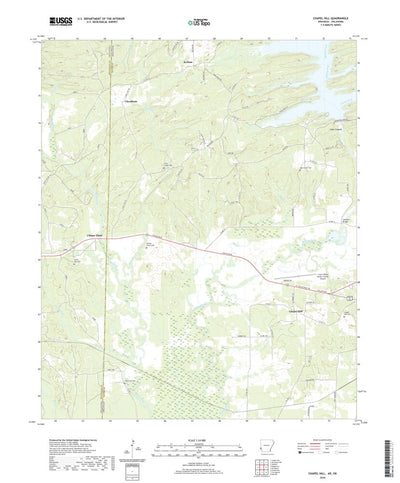 United States Geological Survey Chapel Hill, AR (2020, 24000-Scale) digital map