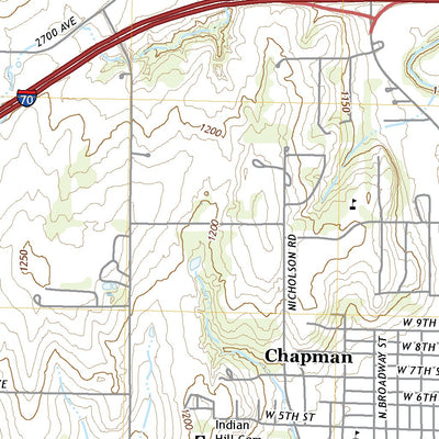 United States Geological Survey Chapman, KS (2022, 24000-Scale) digital map