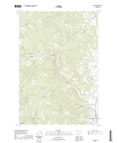 United States Geological Survey Chapman, OR (2020, 24000-Scale) digital map