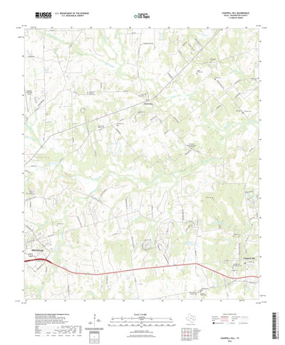 United States Geological Survey Chappell Hill, TX (2022, 24000-Scale) digital map