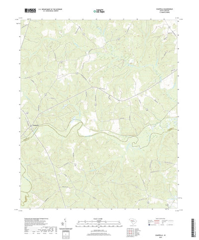 United States Geological Survey Chappells, SC (2020, 24000-Scale) digital map
