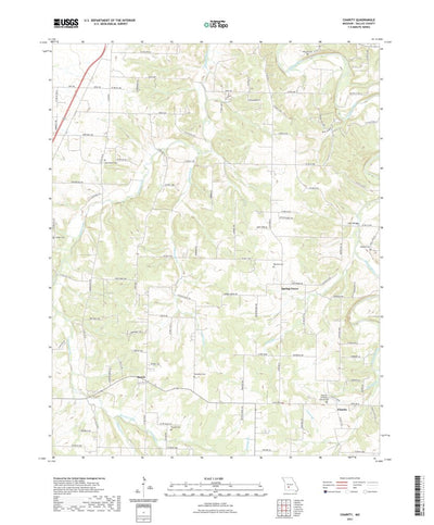 United States Geological Survey Charity, MO (2021, 24000-Scale) digital map