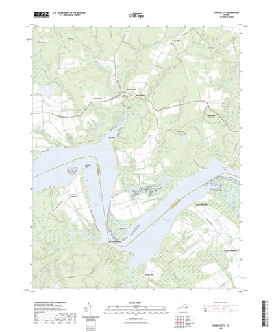 United States Geological Survey Charles City, VA (2022, 24000-Scale) digital map