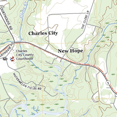 United States Geological Survey Charles City, VA (2022, 24000-Scale) digital map
