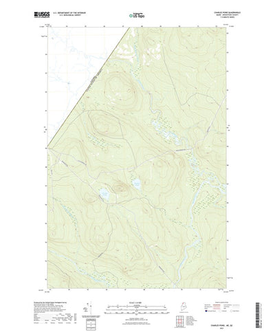 United States Geological Survey Charles Pond, ME (2021, 24000-Scale) digital map
