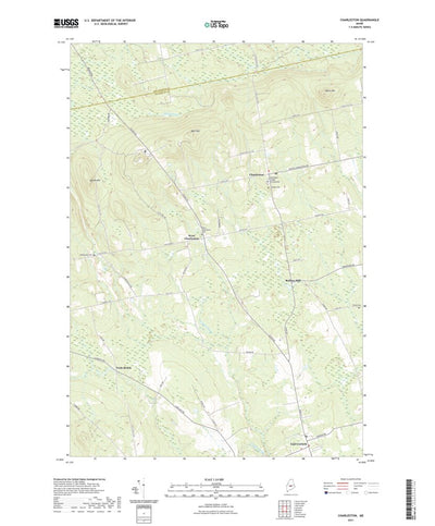 United States Geological Survey Charleston, ME (2021, 24000-Scale) digital map