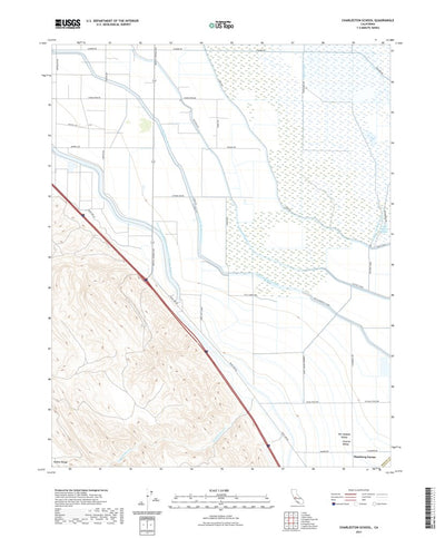 United States Geological Survey Charleston School, CA (2021, 24000-Scale) digital map