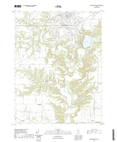 United States Geological Survey Charleston South, IL (2021, 24000-Scale) digital map