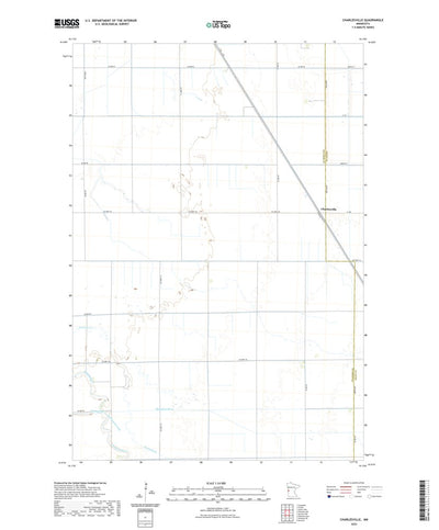 United States Geological Survey Charlesville, MN (2022, 24000-Scale) digital map