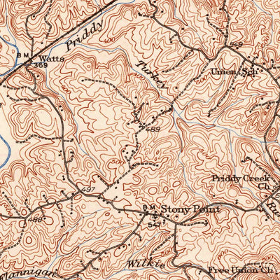 United States Geological Survey Charlottesville, VA (1935, 62500-Scale) digital map