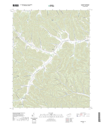 United States Geological Survey Charters, KY (2022, 24000-Scale) digital map