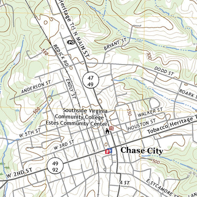United States Geological Survey Chase City, VA (2022, 24000-Scale) digital map