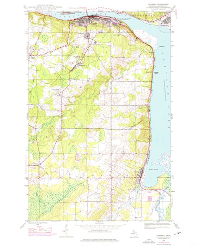 United States Geological Survey Chassell, MI (1946, 24000-Scale) digital map