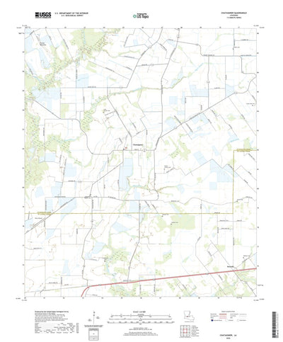 United States Geological Survey Chataignier, LA (2020, 24000-Scale) digital map
