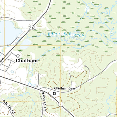 United States Geological Survey Chatham, LA (2020, 24000-Scale) digital map