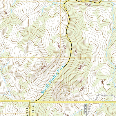 United States Geological Survey Cheesman Lake, CO (2022, 24000-Scale) digital map