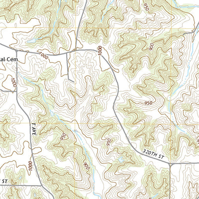 United States Geological Survey Chelsea, IA (2022, 24000-Scale) digital map