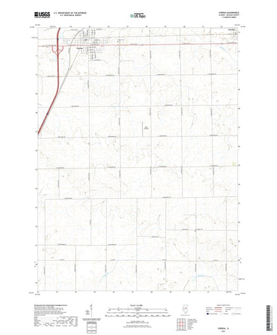 United States Geological Survey Chenoa, IL (2021, 24000-Scale) digital map