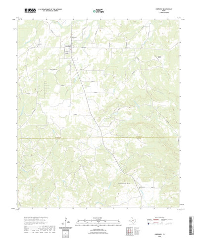 United States Geological Survey Cherokee, TX (2022, 24000-Scale) digital map