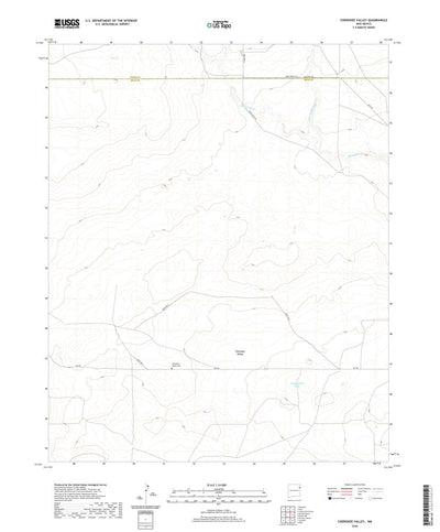 United States Geological Survey Cherokee Valley, NM (2020, 24000-Scale) digital map