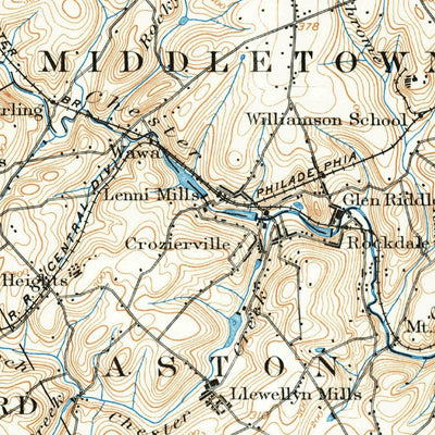United States Geological Survey Chester, PA-NJ-DE (1894, 62500-Scale) digital map