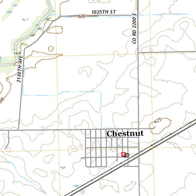 United States Geological Survey Chestnut, IL (2021, 24000-Scale) digital map