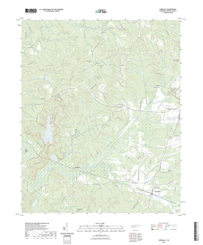 United States Geological Survey Chewalla, TN (2022, 24000-Scale) digital map