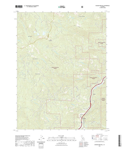 United States Geological Survey Chicken Hawk Hill, CA (2022, 24000-Scale) digital map