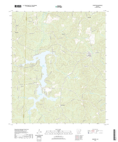 United States Geological Survey Chidester, AR (2020, 24000-Scale) digital map