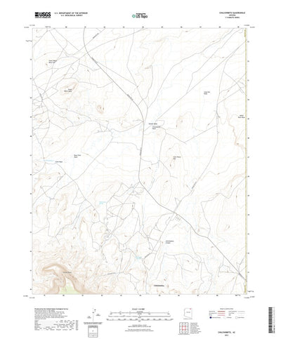 United States Geological Survey Chilchinbito, AZ (2021, 24000-Scale) digital map