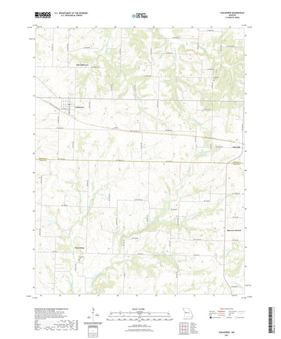 United States Geological Survey Chilhowee, MO (2021, 24000-Scale) digital map