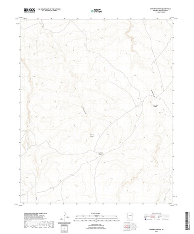 United States Geological Survey Chimney Canyon, AZ (2021, 24000-Scale) digital map