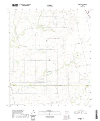 United States Geological Survey China Grove, TX (2022, 24000-Scale) digital map